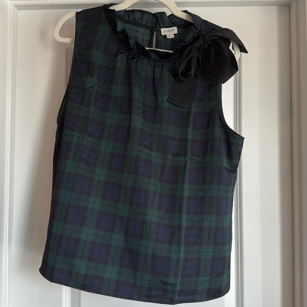 Beautiful plaid J. Crew blouse